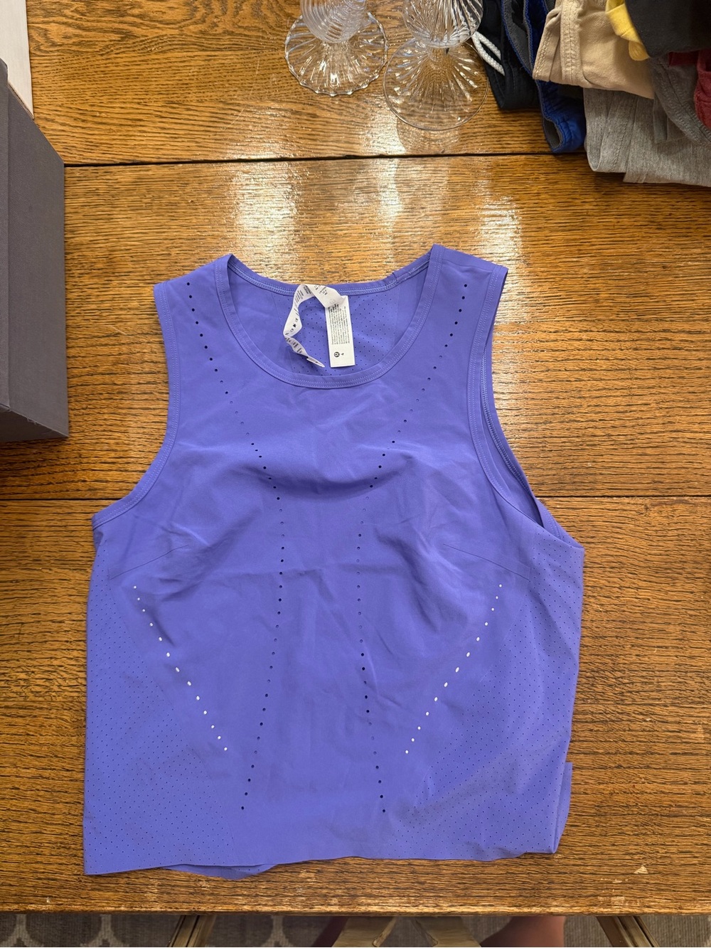 lululemon athletica Violet Perforated Performance Tank
NWOT